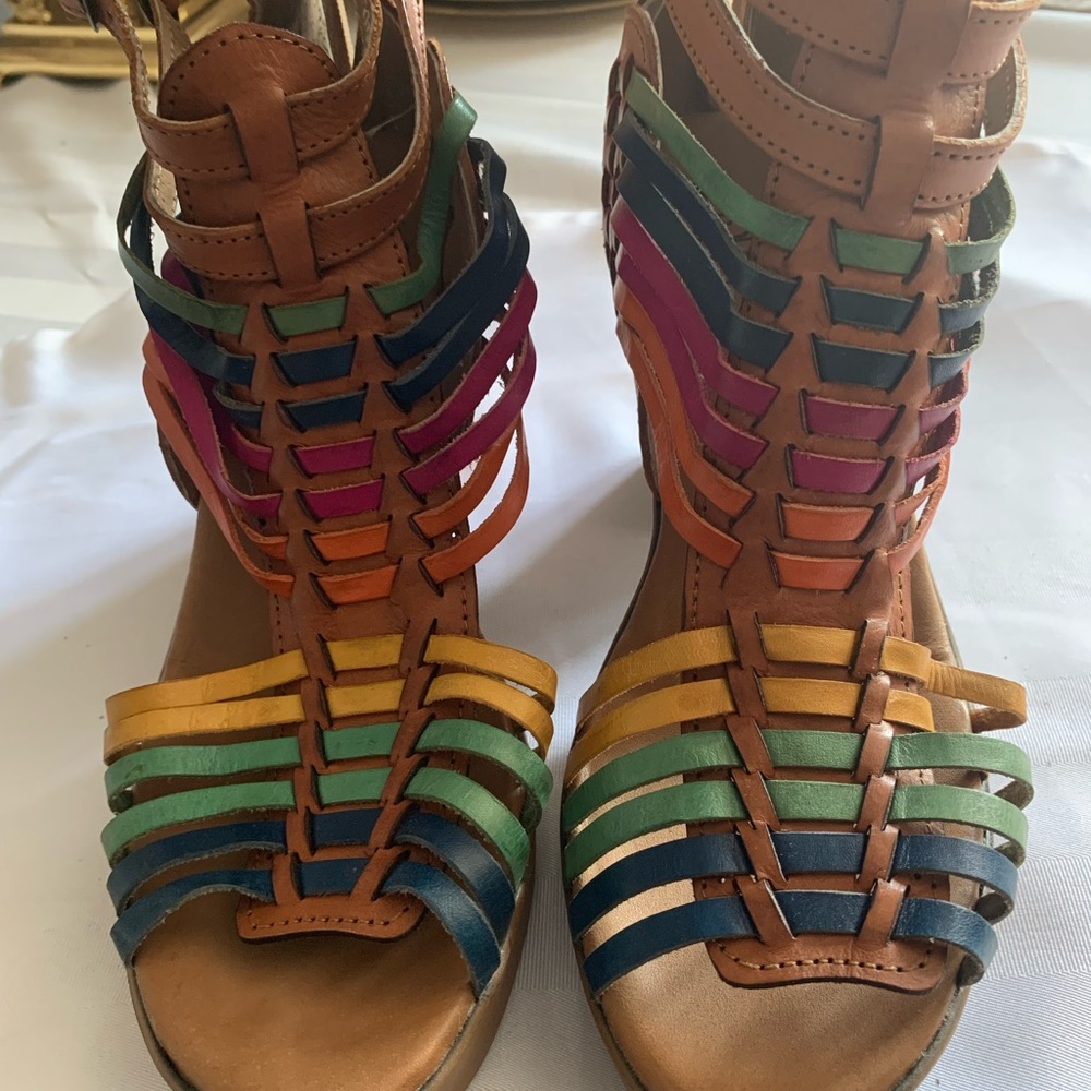 Coloful platform shoes